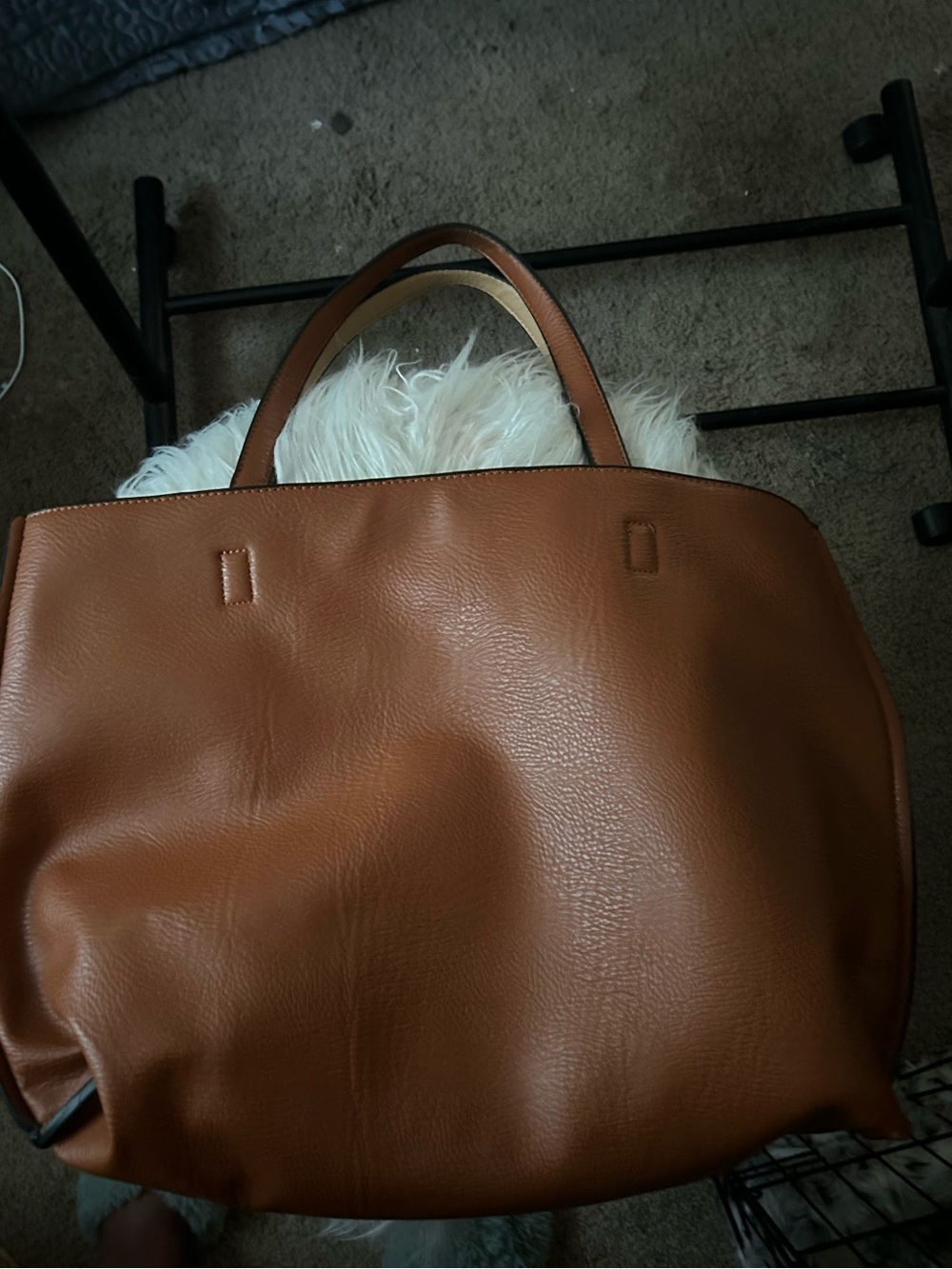 Everyday Brown Leather Shoulder Tote